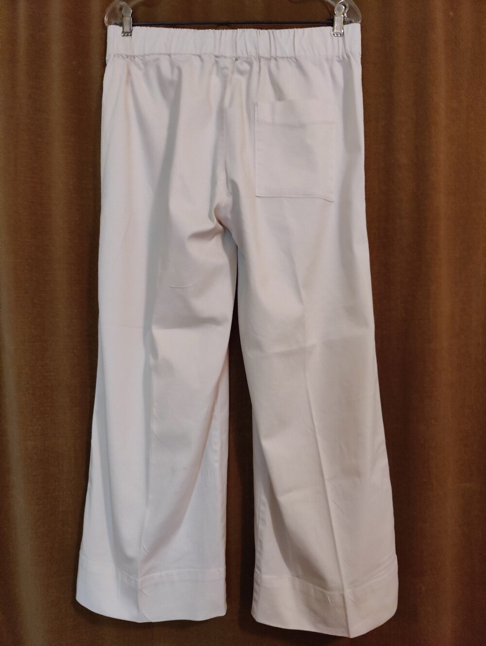 J. Crew Astrid Wide Leg Chino In Off White, Size M - Picture 10 of 10